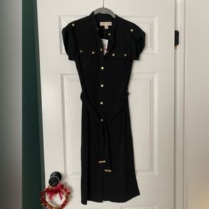 NWT Michael Kors Short Sleeve Button Dress